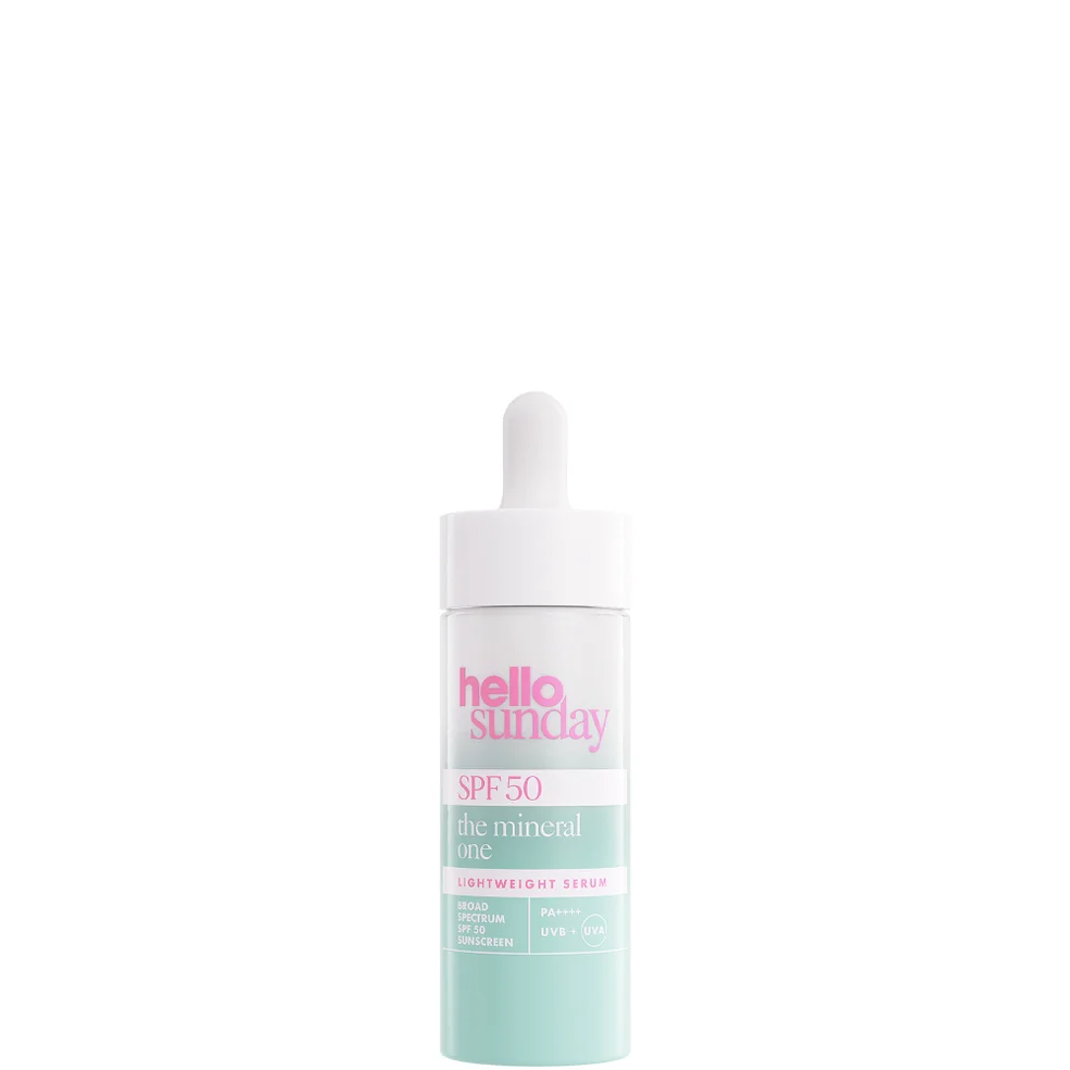 Hello Sunday The Mineral One Lightweight Serum with Hyaluronic Acid SPF50 30ml Immagine 1