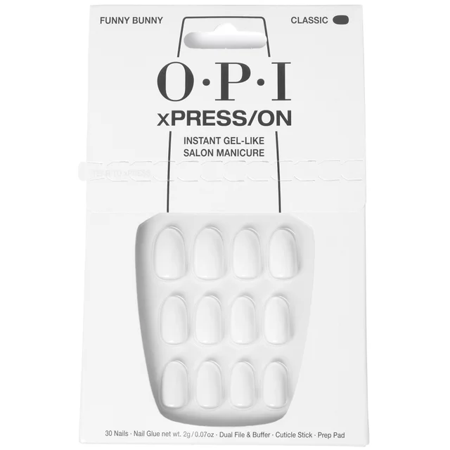 OPI xPRESS/ON - Funny Bunny Press On Nails Gel-Like Salon Manicure - ESCLUSIVO
