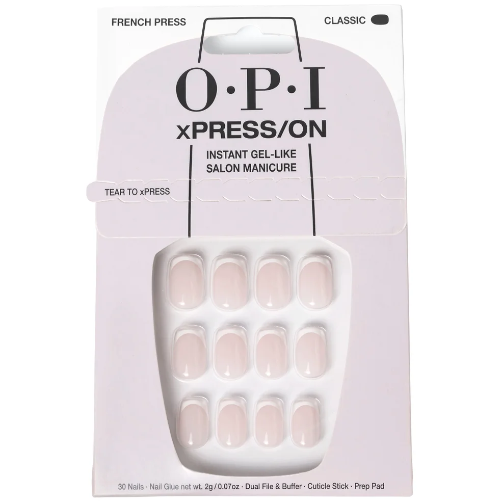 OPI xPRESS/ON - French Press Press On Nails Gel-Like Salon Manicure Immagine 1