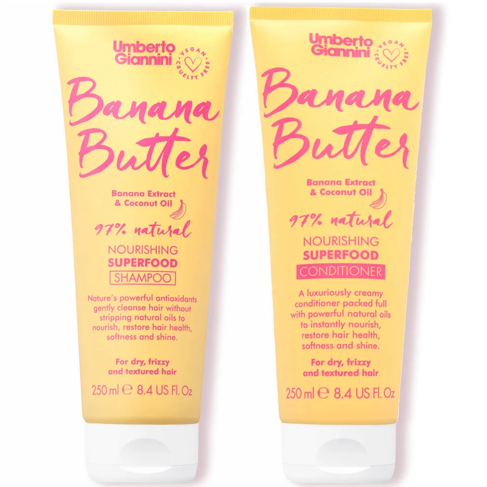 Umberto Giannini Banana Butter Shampoo and Conditioner Duo Immagine 1