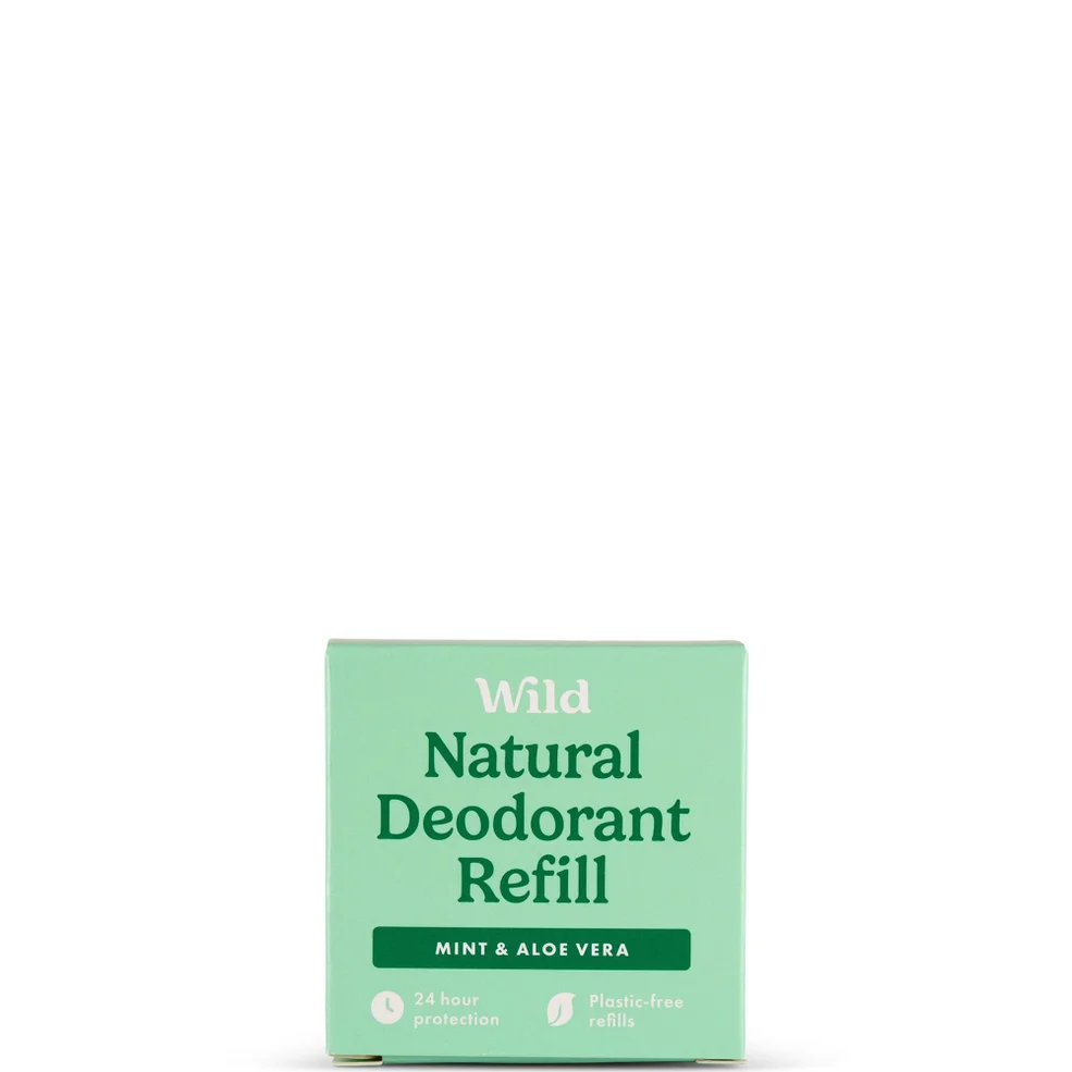 Wild Men's Mint and Aloe Vera Deodorant Refill 40g Immagine 1