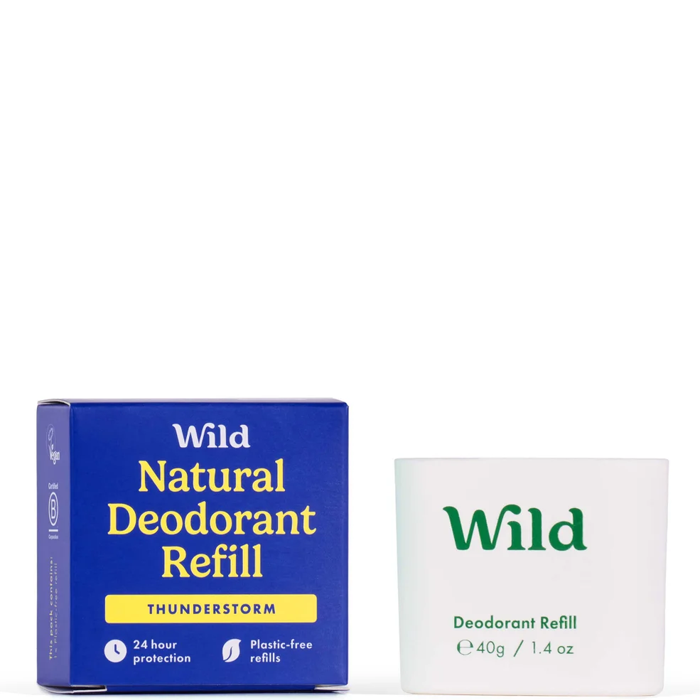 Wild Men's Fresh Cotton & Sea Salt Deodorant Refill Immagine 1