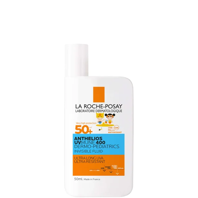La Roche-Posay Anthelios UVMune 400 Dermo-Pediatrics Kids Fluido Solare Invisibile Ultraleggero per Bambini SPF 50+ 50 ml