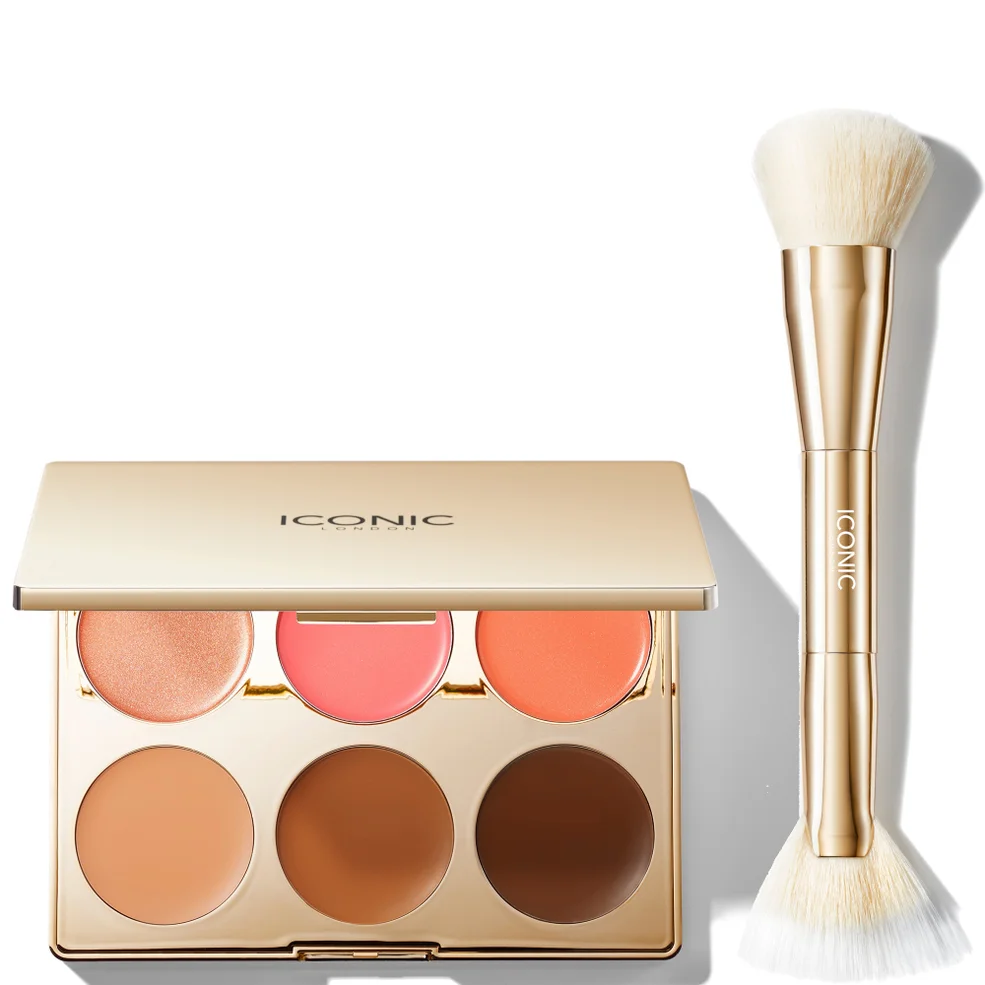 ICONIC London Multi-Use Palette and Cheek Glow Brush Immagine 1