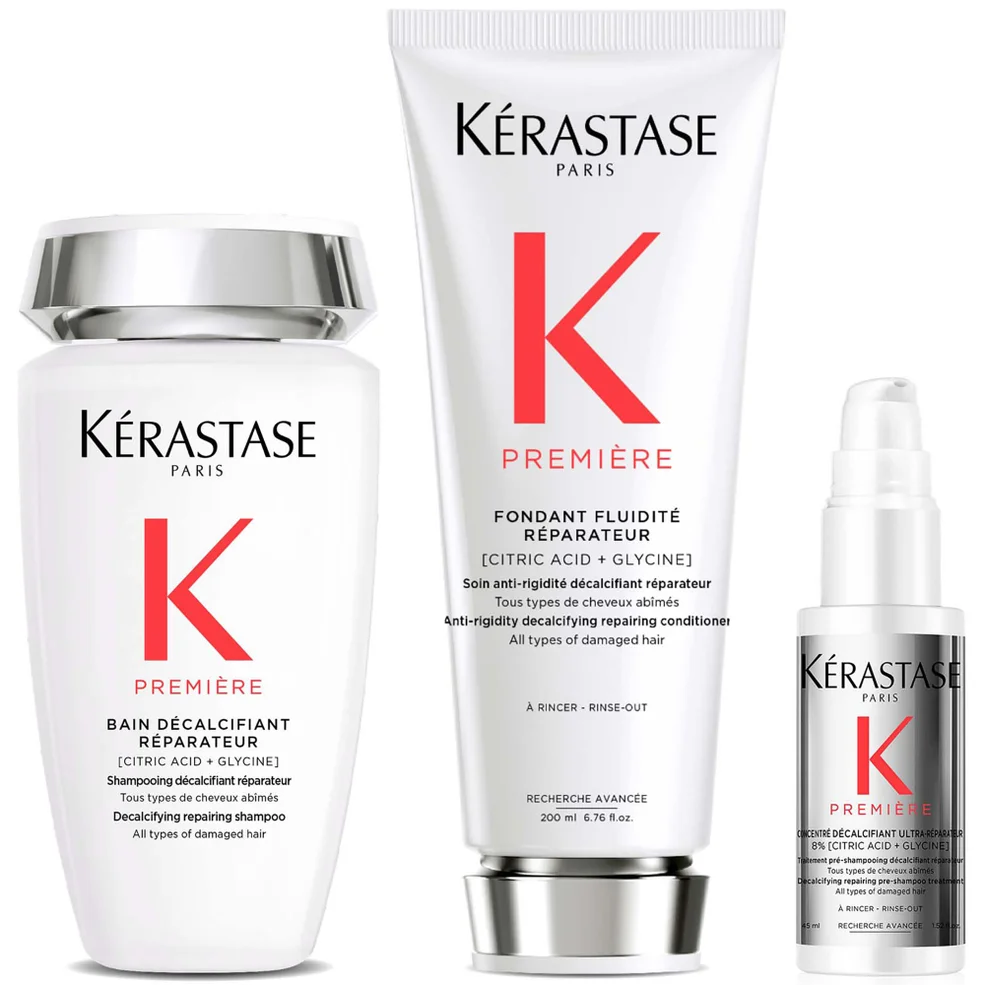 Kérastase Première Decalcifying Shampoo and Conditioner Duo with Travel Size Pre-Shampoo for Damaged Hair Immagine 1