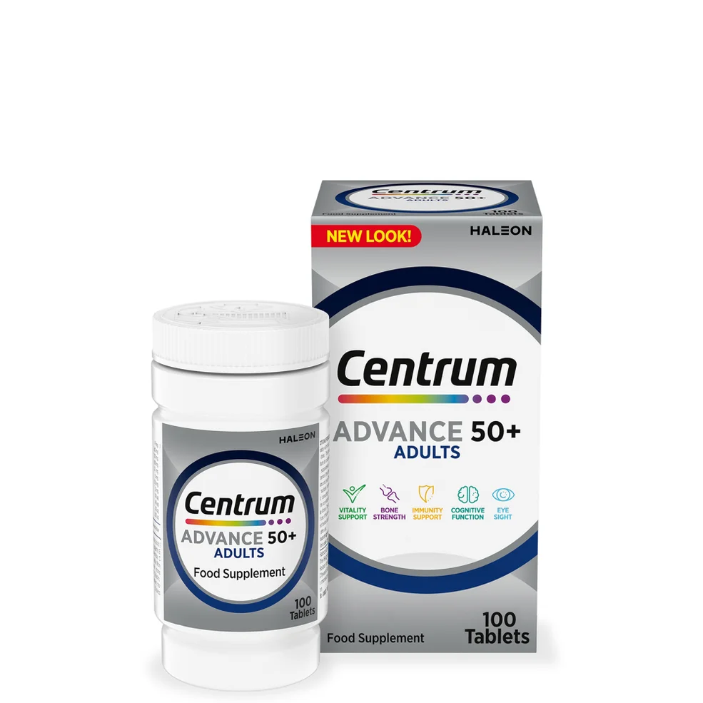 Centrum Advance 50+ Multivitamins and Minerals Tablets - 100 Tablets Immagine 1