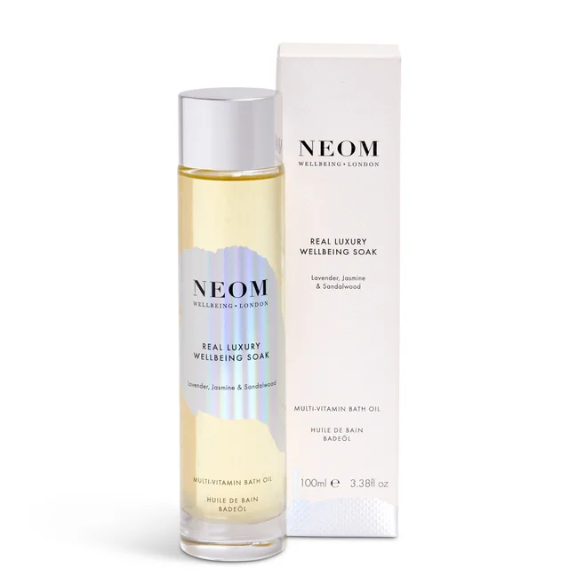 NEOM Real Luxury Wellbeing Soak olio da bagno multivitaminico 100 ml