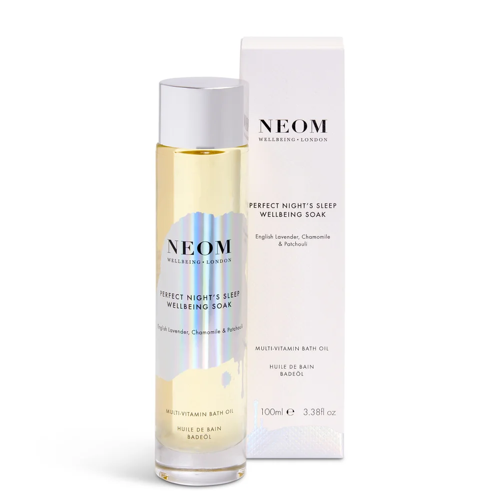NEOM Perfect Night’s Sleep Wellbeing Soak olio da bagno multivitaminico 100 ml Immagine 1