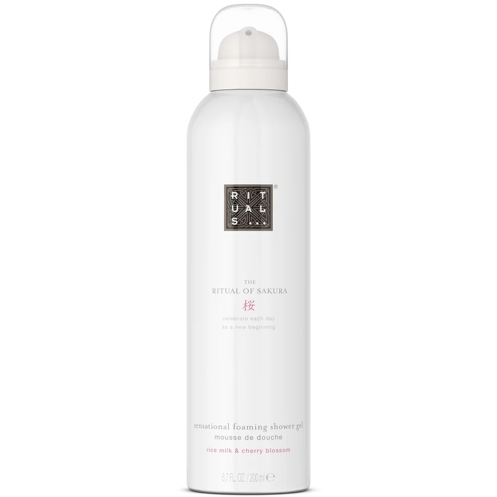 Rituals The Ritual of Sakura Floral Cherry Blossom and Rice Milk Sakura Foaming Body Wash 200ml Immagine 1