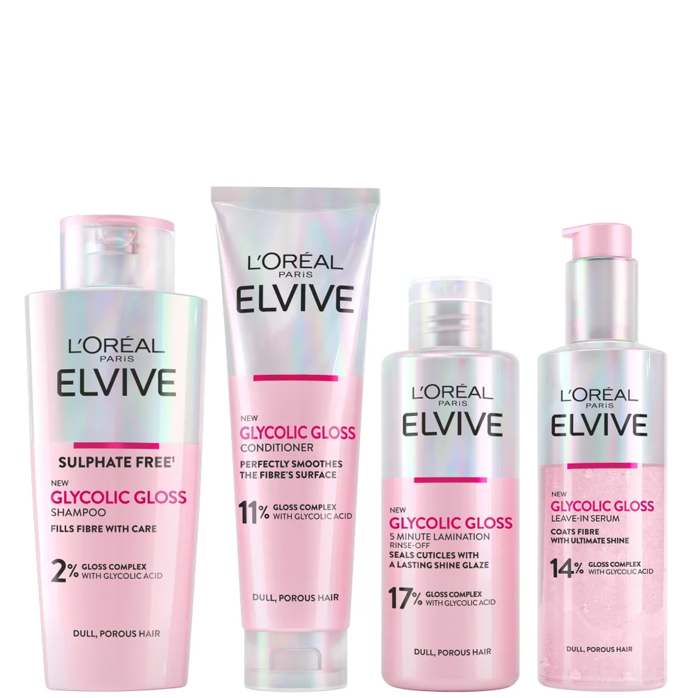 L'Oréal Paris Elvive Glycolic Gloss Glossing Routine for Dull Hair Immagine 1