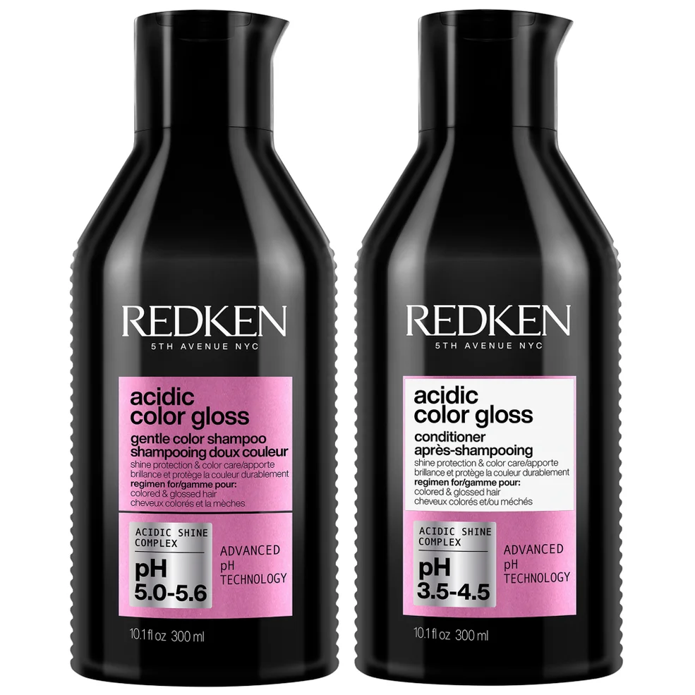 Redken Acidic Color Gloss Shampoo and Conditioner 300ml, Colour Protection Routine for Glass-Like Shine Immagine 1