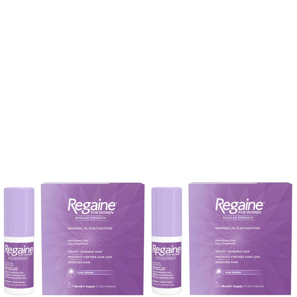 Regaine For Women Re-Growth Scalp Solution with 2% Minoxidil - 2 Month Supply Bundle Immagine 1