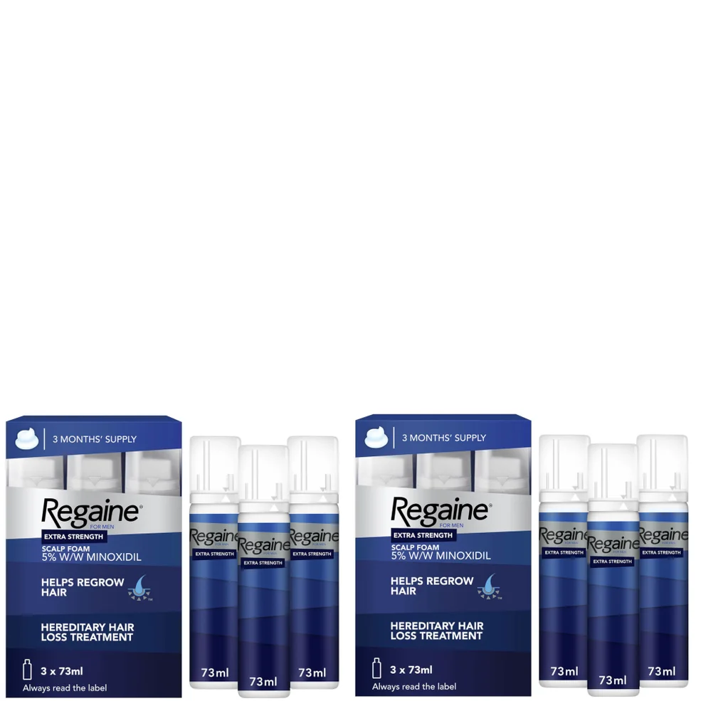 Regaine For Men Extra Strength Re-Growth Scalp Foam with 5% Minoxidil - 6 Month Supply Bundle Immagine 1