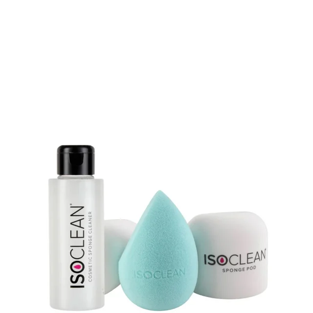 ISOCLEAN Set Sponge Pro Detergente per Pennelli da Make-up e Spugna
