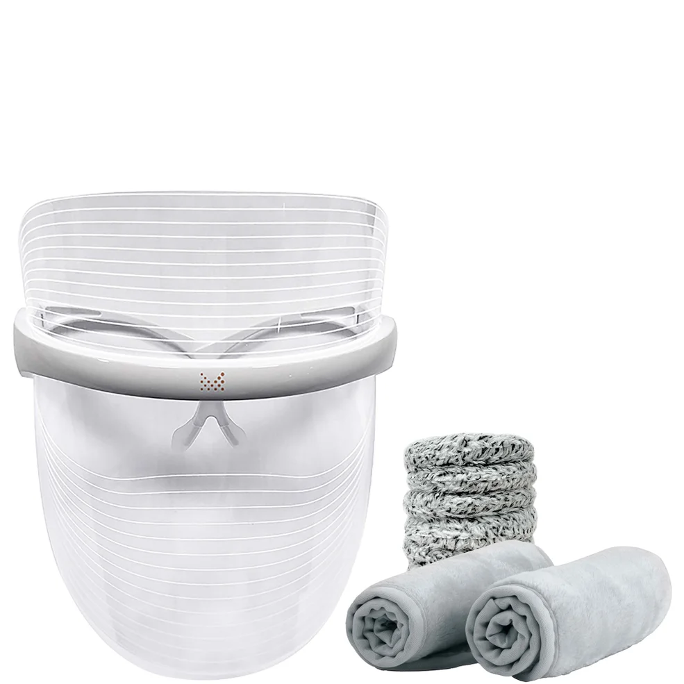 MAGNITONE London GetLit LED Face Mask, WipeOut and Swipes Cloth Bundle Immagine 1