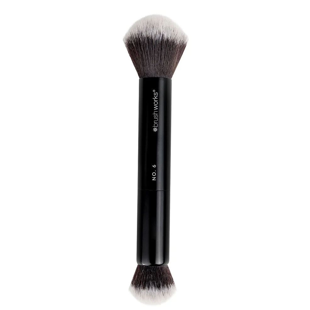 brushworks No. 6 Double Ended Powder and Buff Brush Immagine 1