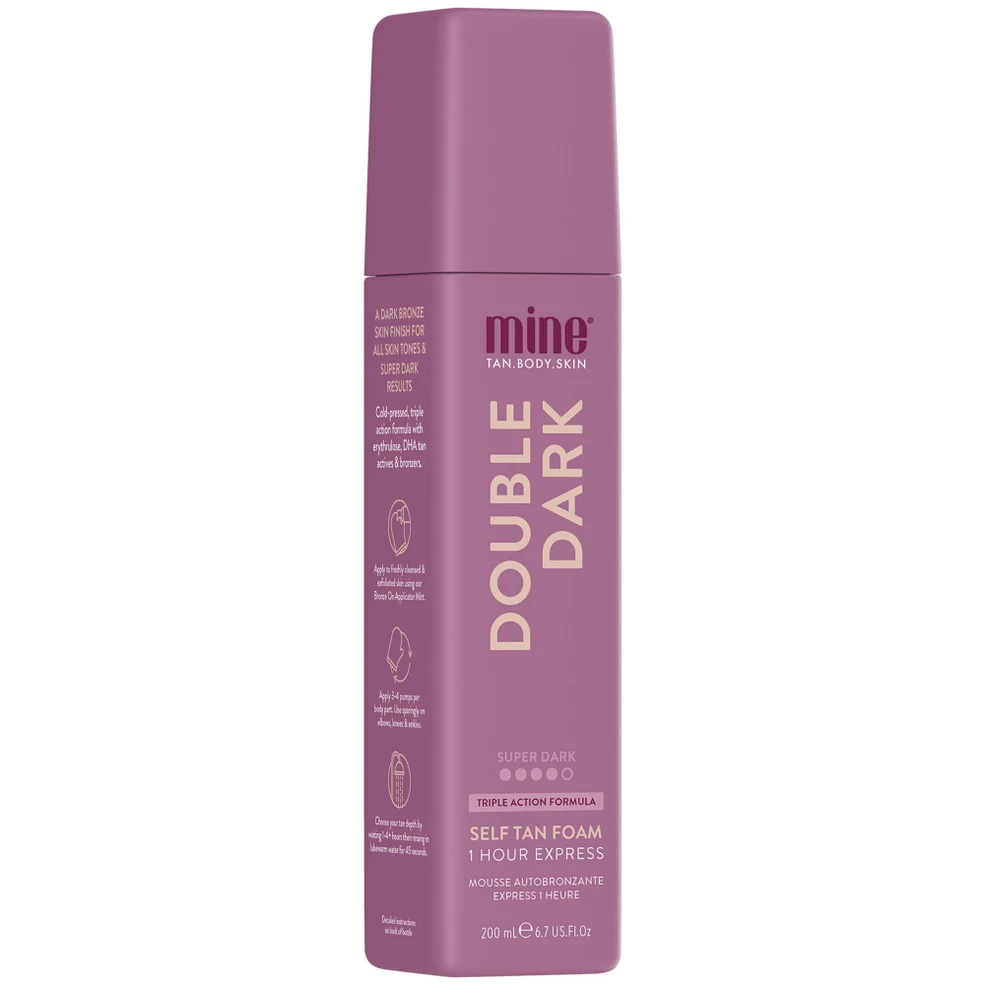MineTan Double Dark Self Tan Mousse 200ml Immagine 1
