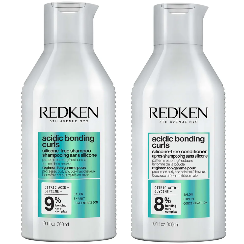 Redken Acidic Bonding Curls Silicone-Free Shampoo and Conditioner Bundle for Restoring Damaged Curly and Coily Hair Immagine 1