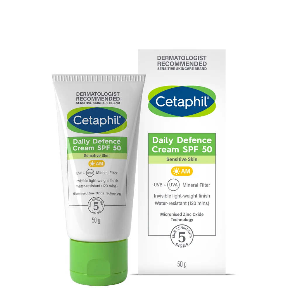 Cetaphil Daily Defence Cream SPF50 with UVA/UVB Filters for Sensitive Skin 50g Immagine 1