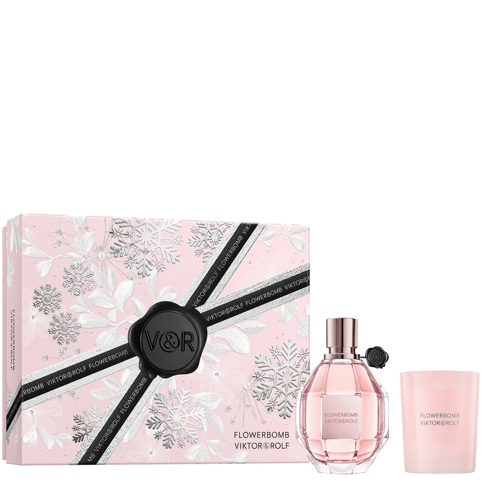 Viktor & Rolf Flowerbomb Eau De Parfum 100ml Candle Gift Set Immagine 1