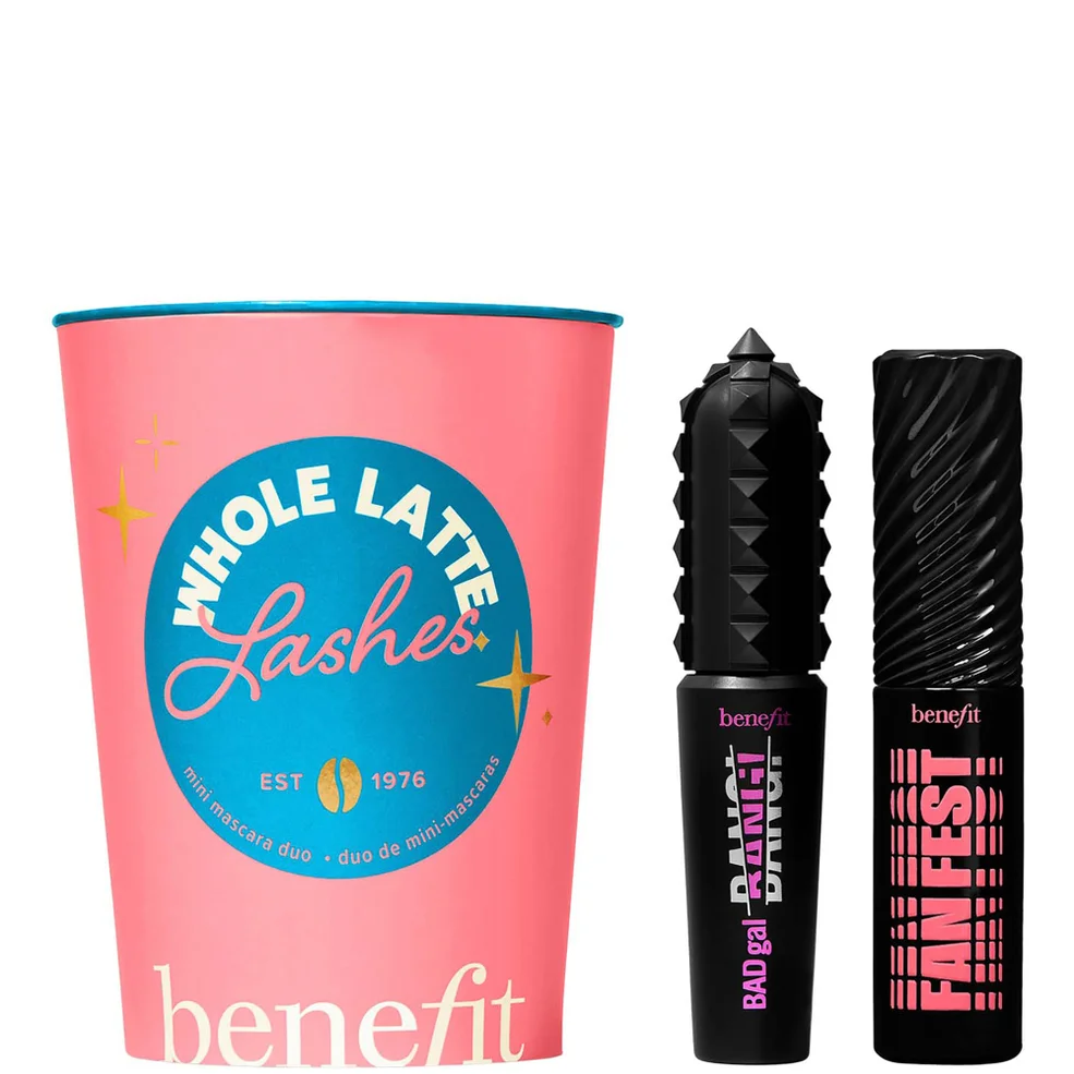 benefit Whole Latte Lashes Mini Badgal Bang! Volumising and Fan Fest Fanning Mascara Duo Immagine 1