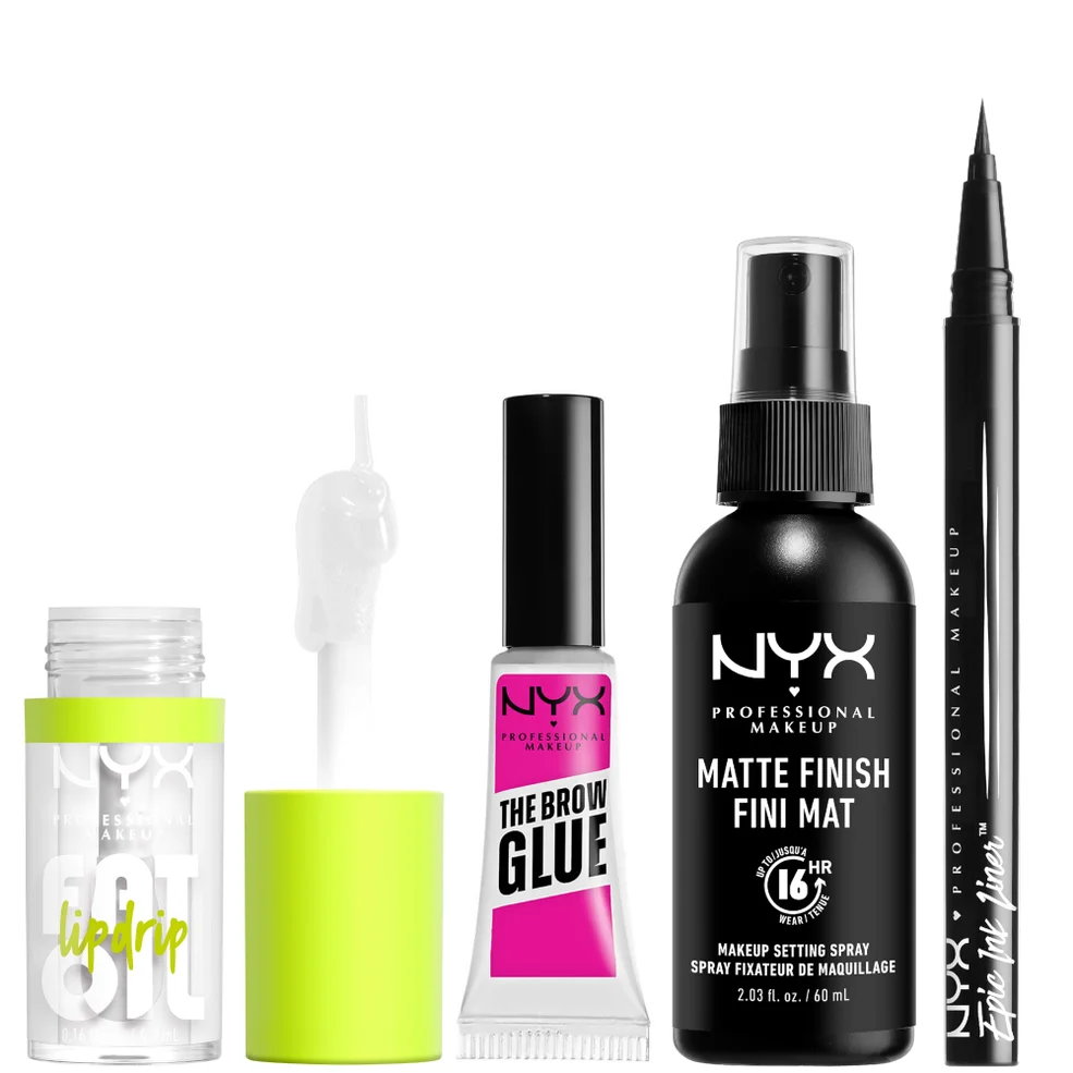 NYX Professional Makeup Iconic Hero Lip, Eye and Face Bundle Immagine 1