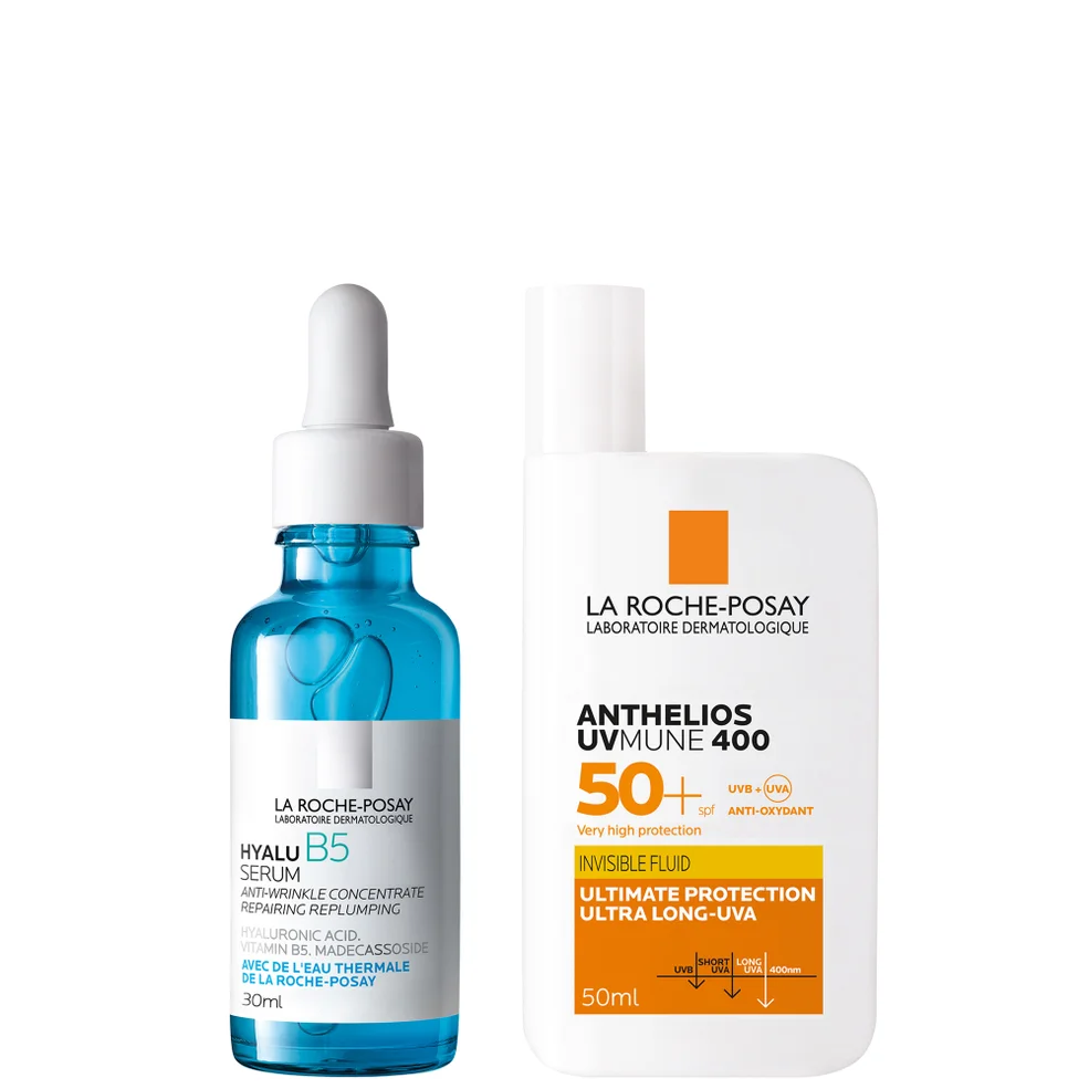 La Roche-Posay Daily Replump and Protect Set: Hyalu B5 Hyaluronic Acid Serum + SPF50+ Immagine 1