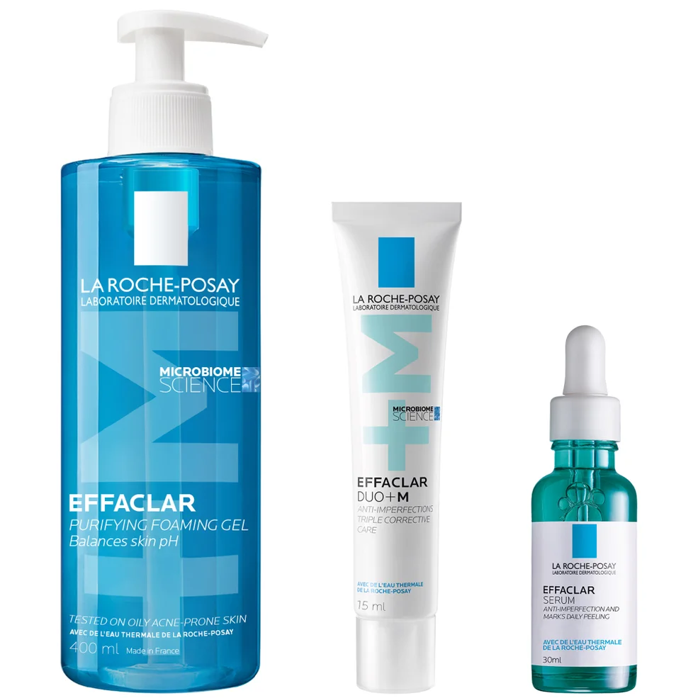 La Roche-Posay Breakout-Fighting Set- High Strength: Effaclar Cleanser, Serum and Corrective Care Immagine 1