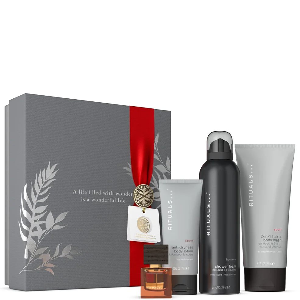 Rituals Homme & Sport Collection Men's Aromatic Medium Bath and Body Gift Set Immagine 1