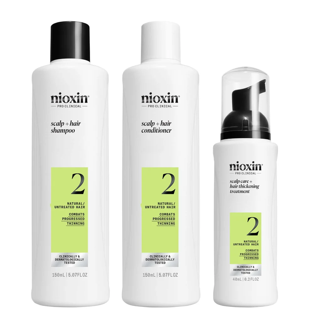 NIOXIN Scalp and Hair Thickening System 2 for Natural Hair with Progressed Thinning Trial Kit Immagine 1