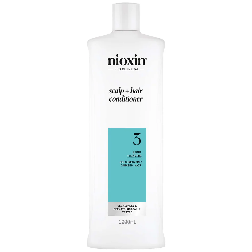 NIOXIN Scalp and Hair Thickening System 3 Conditioner for Coloured Dry and Damaged Hair with Light Thinning 1L Immagine 1
