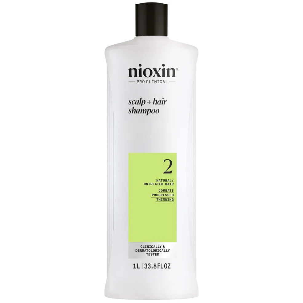 NIOXIN Scalp and Hair Thickening System 2 Shampoo for Natural Hair with Progressed Thinning 1L Immagine 1