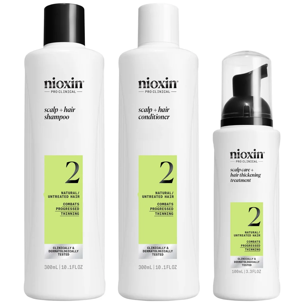 NIOXIN Scalp and Hair Thickening System 2 for Natural Hair with Progressed Thinning Loyalty Kit Immagine 1