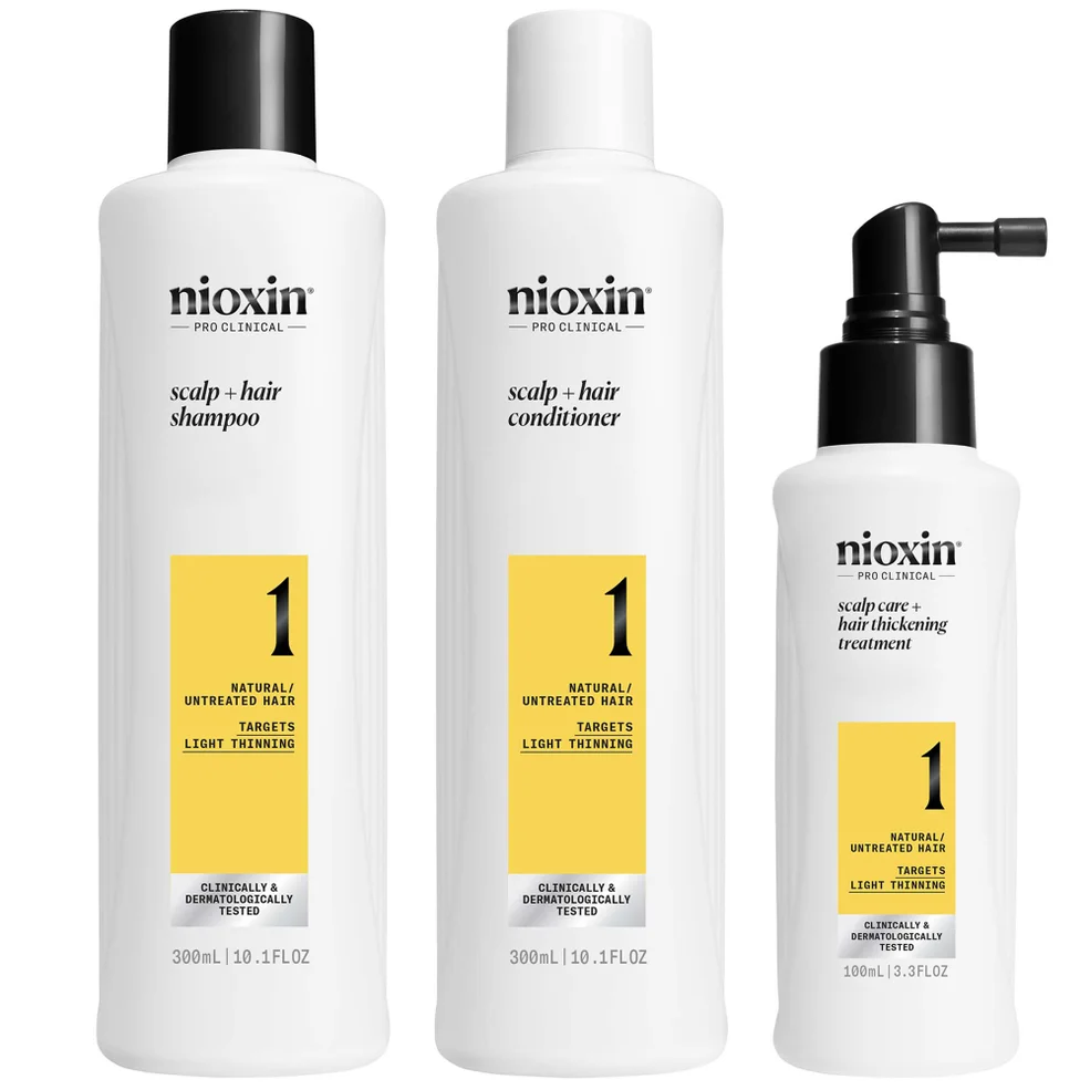 NIOXIN Scalp and Hair Thickening System 1 for Natural Hair with Light Thinning Loyalty Kit Immagine 1
