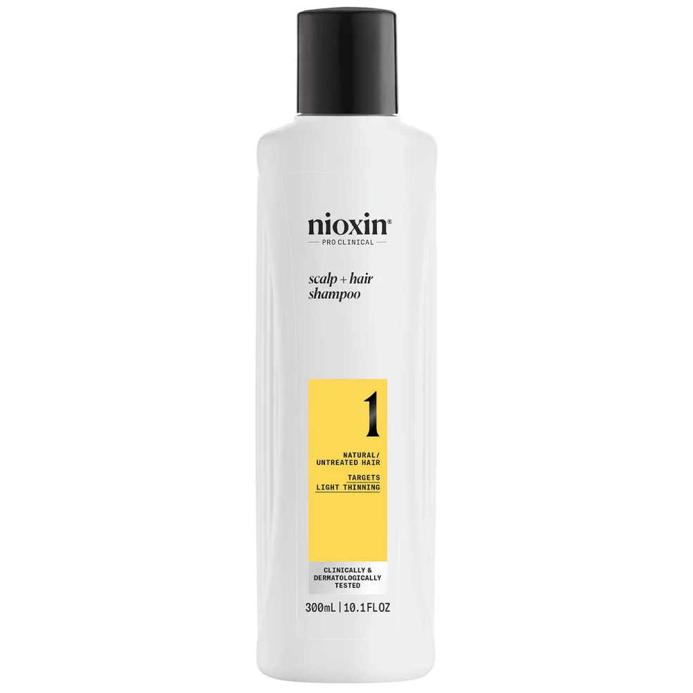 NIOXIN Scalp and Hair Thickening System 1 Shampoo for Natural Hair with Light Thinning 300ml Immagine 1