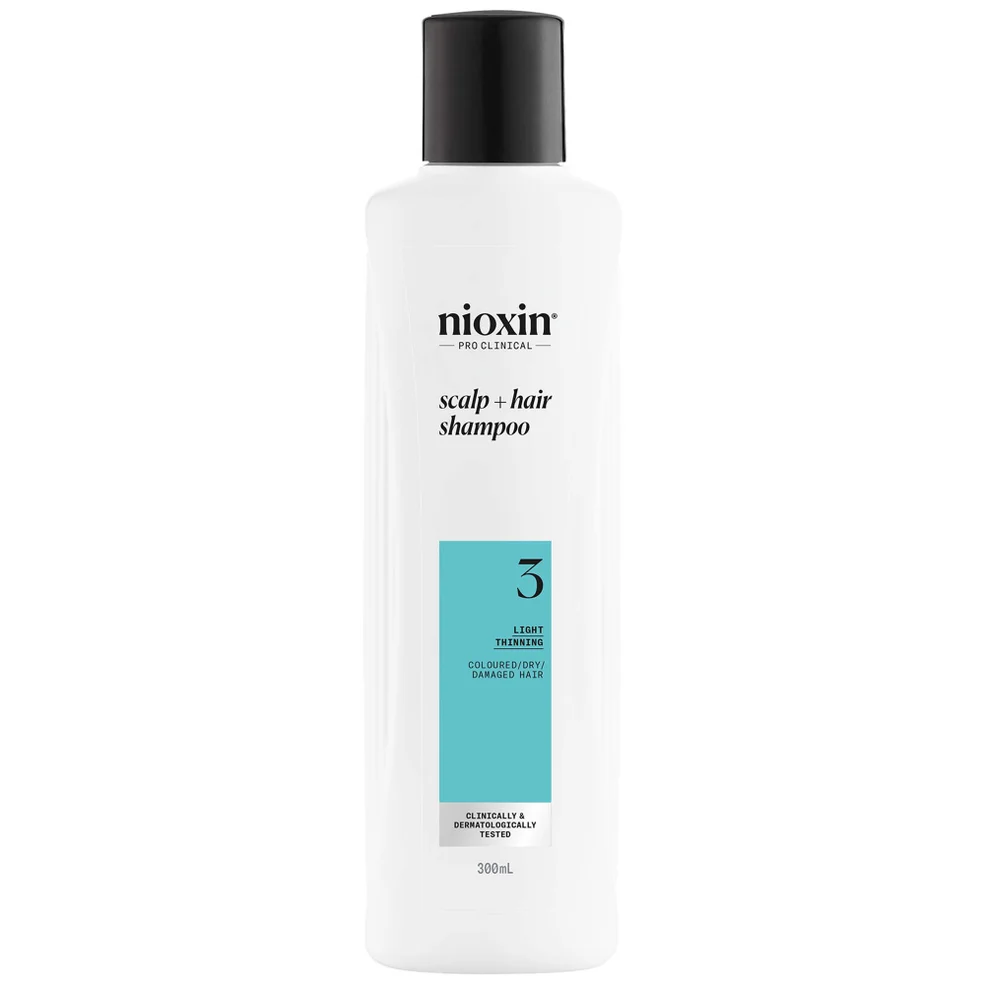 NIOXIN Scalp and Hair Thickening System 3 Shampoo for Coloured Dry and Damaged hair with Light Thinning 300ml Immagine 1