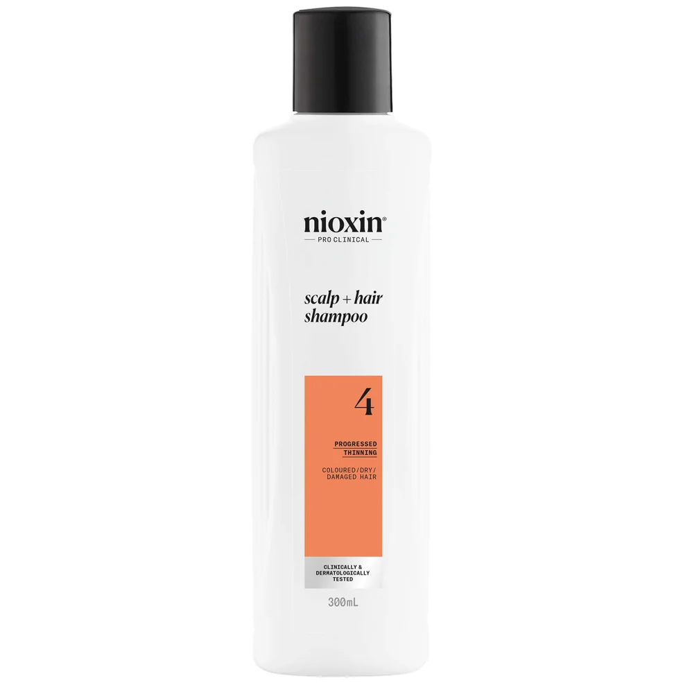 NIOXIN Scalp and Hair Thickening System 4 Shampoo for Coloured Dry and Damaged Hair with Progressed Thinning 300ml Immagine 1