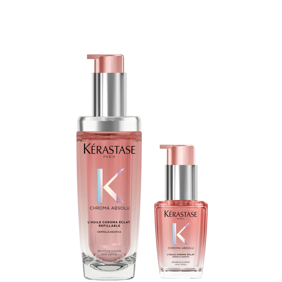 Kérastase Chroma Absolu Refillable Hair Oil 75ml And 30ml Duo For Colour Treated Hair Immagine 1