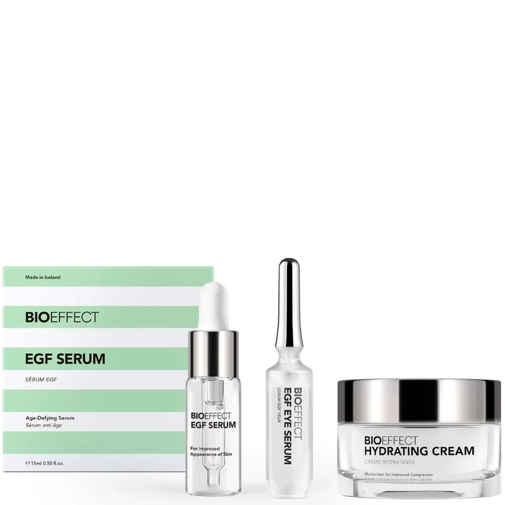 BIOEFFECT EGF Prevent Set including EGF Serum, EGF Eye Serum and Hydrating Cream 50ml Immagine 1