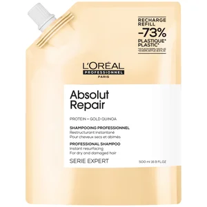L'Oréal Professionnel Absolut Repair Shampoo Refill Pack 500ml for Dry and Damaged Hair - Size 500ml Refill