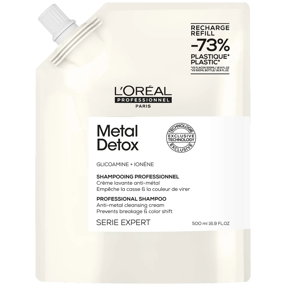 L'Oréal Professionnel Metal Detox Shampoo Refill Pack 500ml for Breakage and Colour Protection Immagine 1