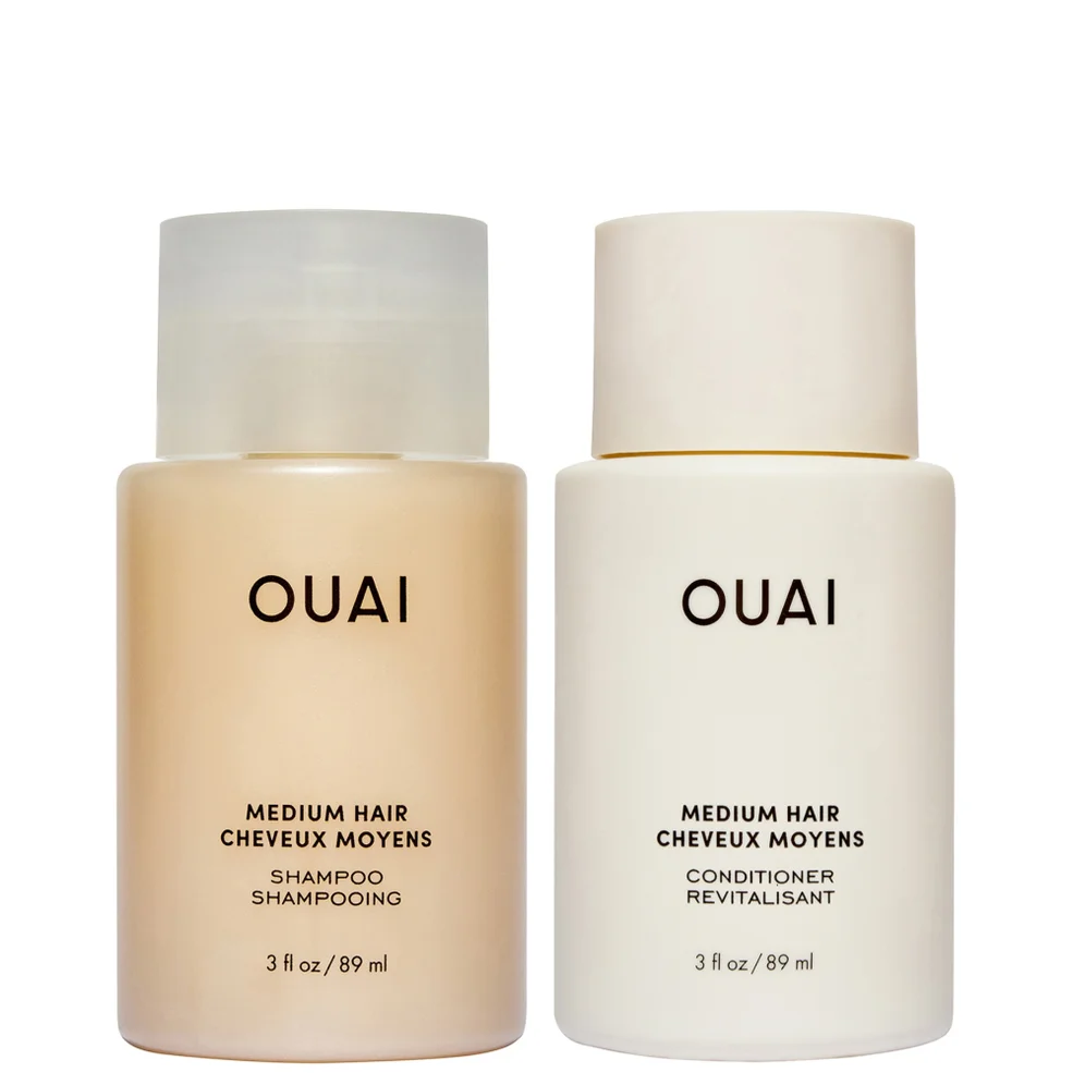 OUAI Medium Shampoo and Conditioner Travel Bundle Immagine 1