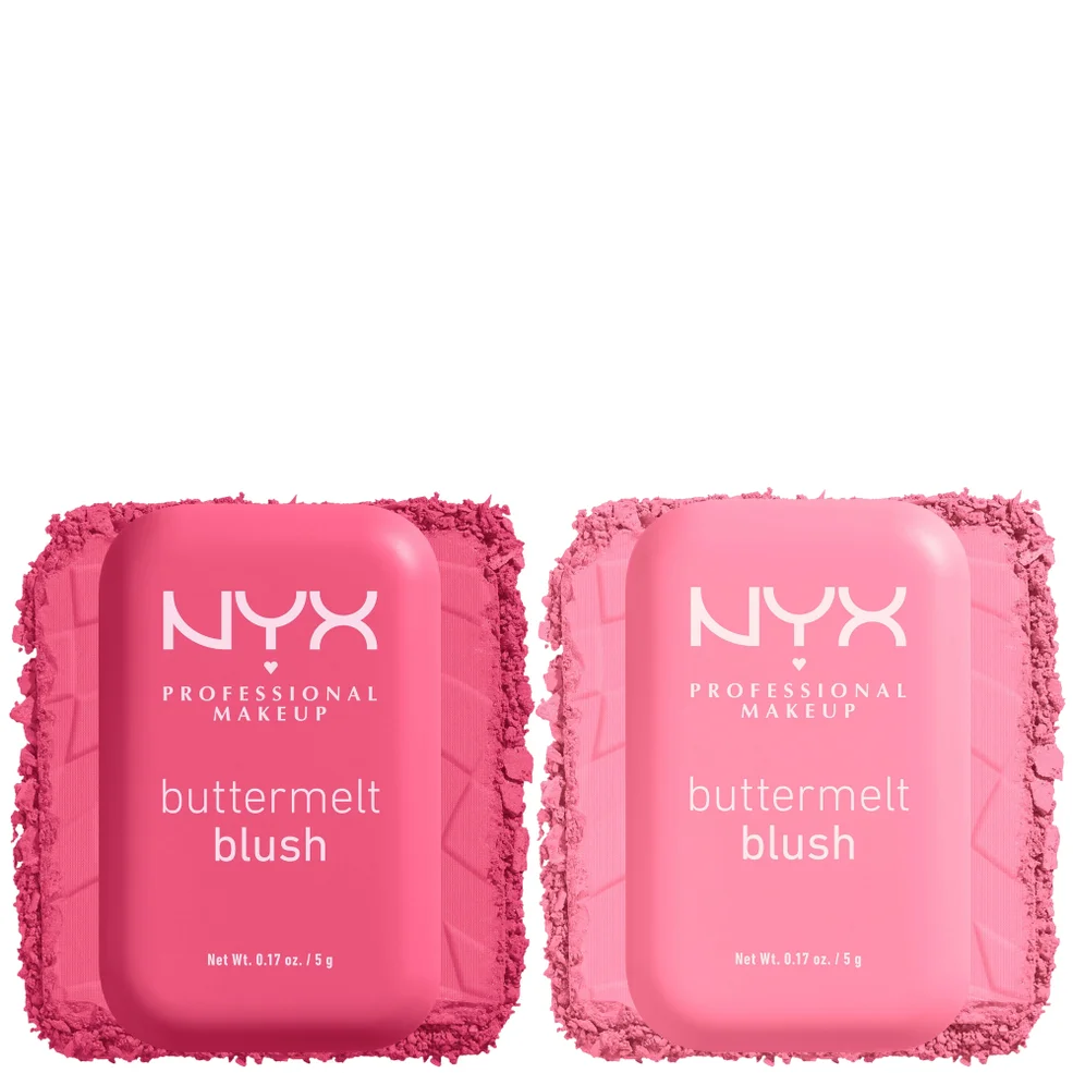 NYX Professional Makeup Buttermelt Powder Blush up to 12H Wear Blush Bundle (Various Shades) Immagine 1