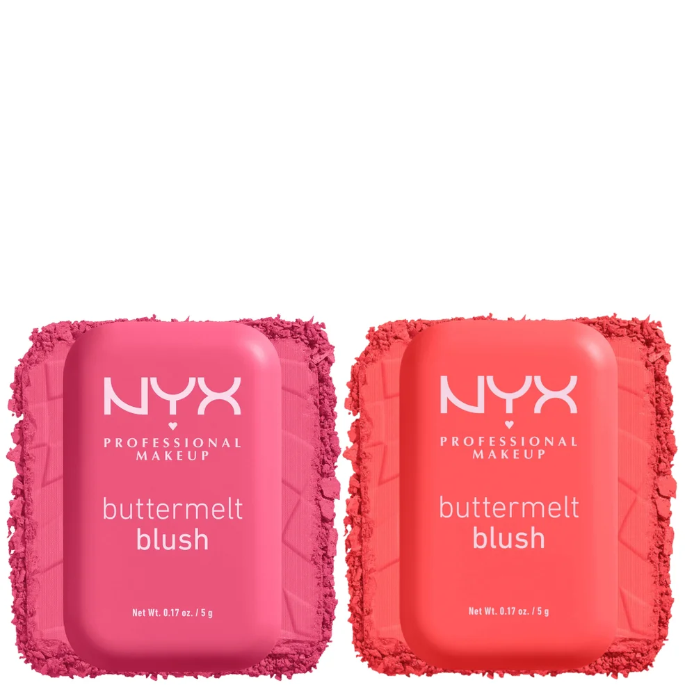 NYX Professional Makeup Buttermelt Powder Blush up to 12H Wear Blush Bundle (Various Shades) Immagine 1