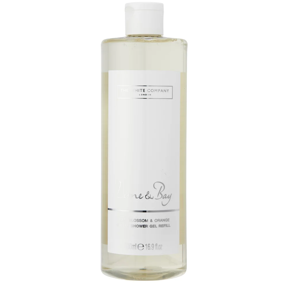 The White Company Lime & Bay Bath & Shower Gel Refill 500ml Immagine 1