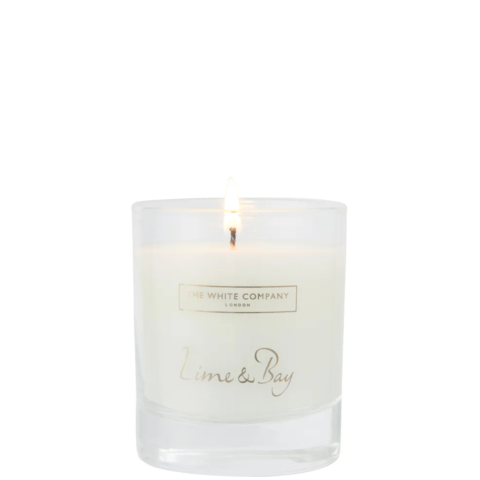 The White Company Lime & Bay Signature Candle 140g Immagine 1