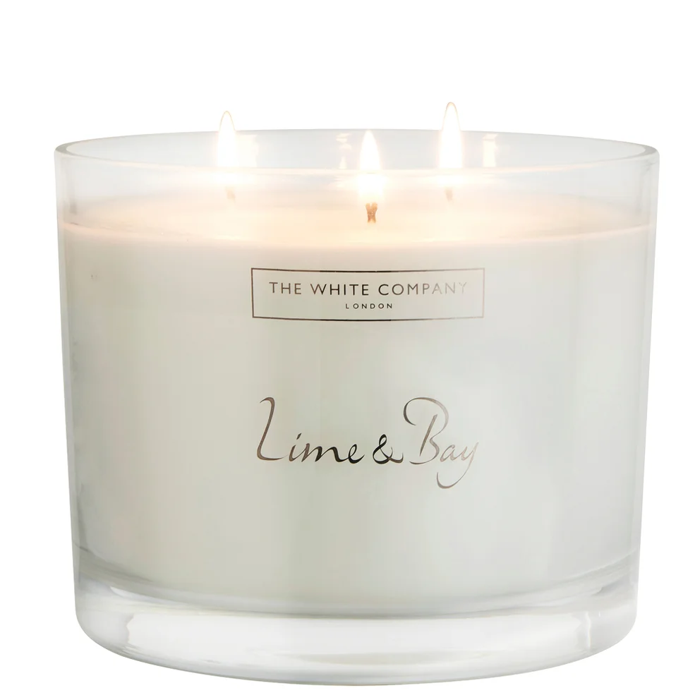 The White Company Lime & Bay Large Candle 770g Immagine 1