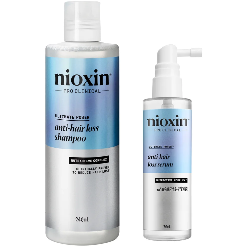 Nioxin Anti-Hair Loss Shampoo and Hair-Growth Serum Bundle Immagine 1