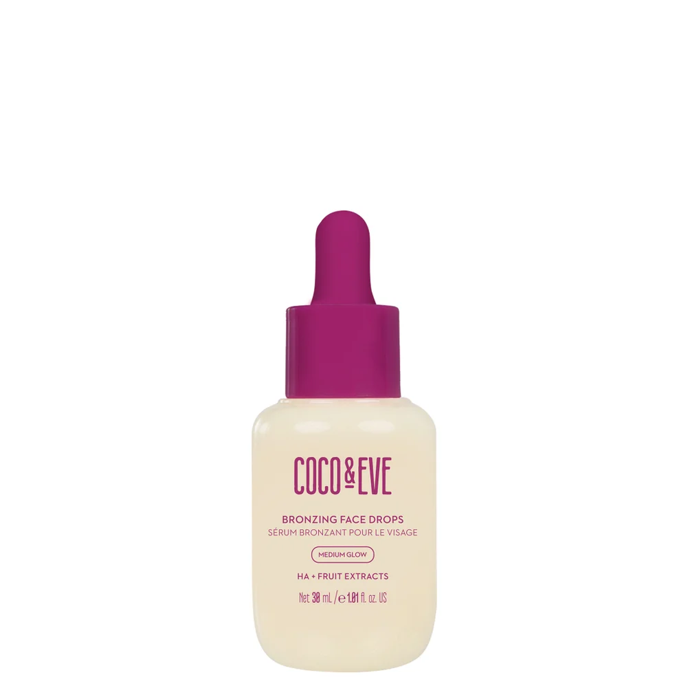 Coco & Eve Bronzing Face Drops (Medium Glow) 30ml Immagine 1