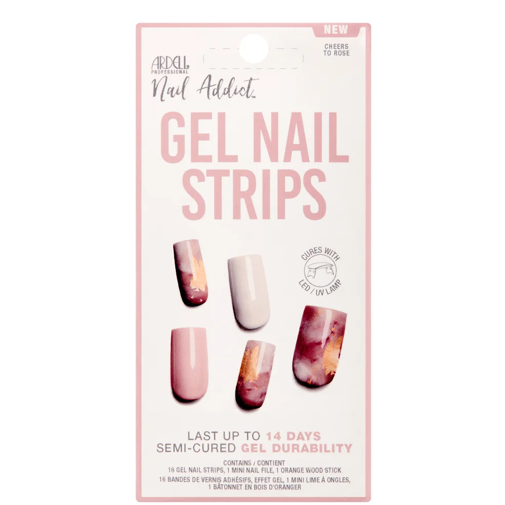Ardell LED Gel Nail Art Strips  - Cheers to Rose Immagine 1